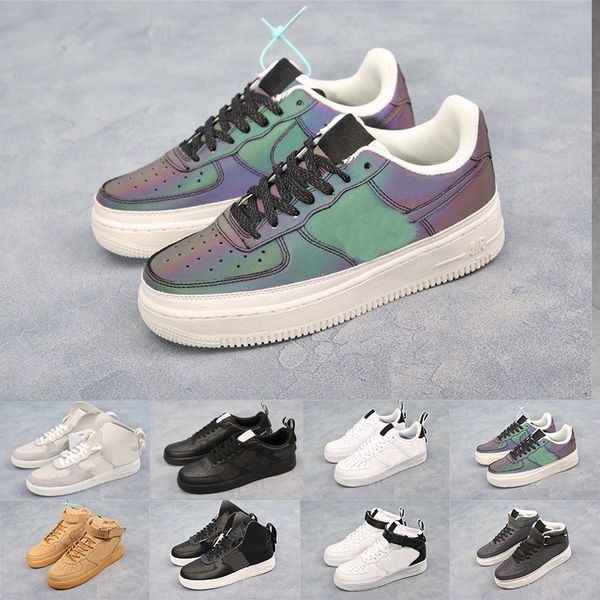 

2019 casual shoes designer sneaker reflective lime green men women running shoes dunk wheat black white sport sneakers size 36-45