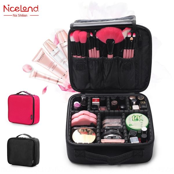

professional partition portable small cosmetic bag portable simple cosmetic storage bag travel waterproof, White