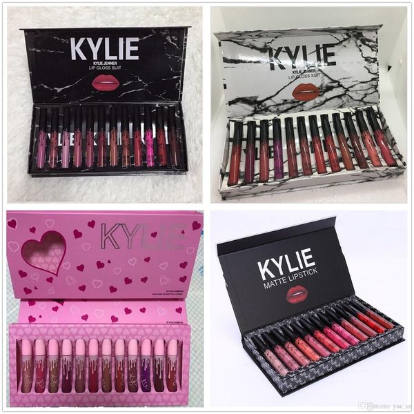 

Новый Макияж Высокое качество 12 Мода Цвет = 1 компл. Блеск для губ Матовый Водонепр