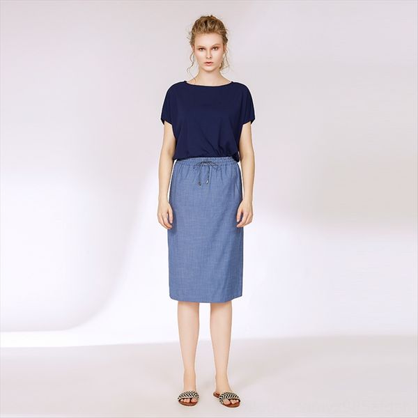 

women's simple t-shirt knitted sapphire high-precision gem pullover pullover cotton loose round collar all-match top, White