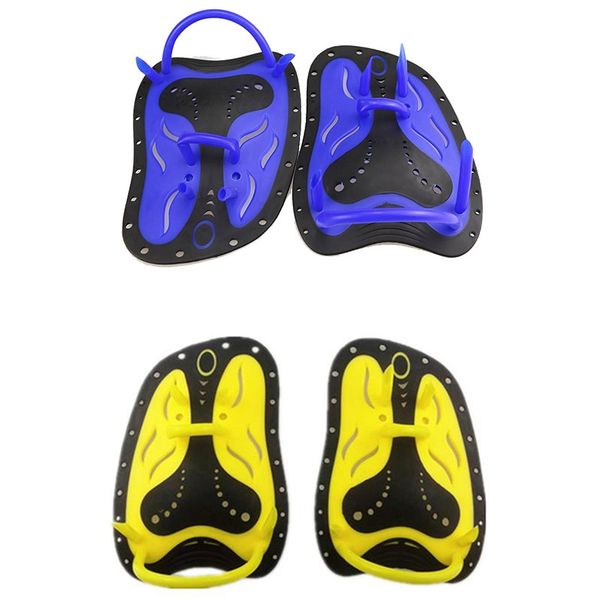 

professional swimming paddle frog finger adjustable silicone hand webbed diving gloves fin flipper for swimming learn train gear