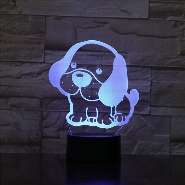 

novelty 3d cute pug puppy led night light lovely dog doggy animal desk table bedroom sleep house decor lamp child kid gift bulb