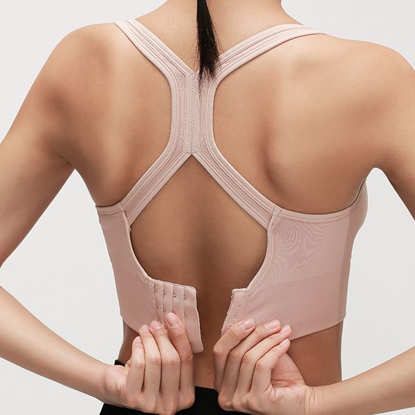 

sports underwear female shockproof running sport gym gathering stereotypes beauty back vest high strength fitness bra, Black;white