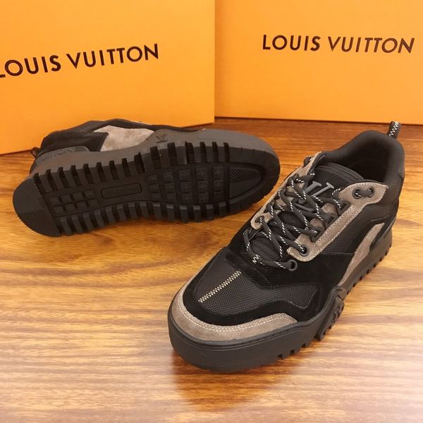 

fast delivery new style high-end luxury men's casual sports shoes star fashion brand platform men's shoes vintage pattern size: 38, Black