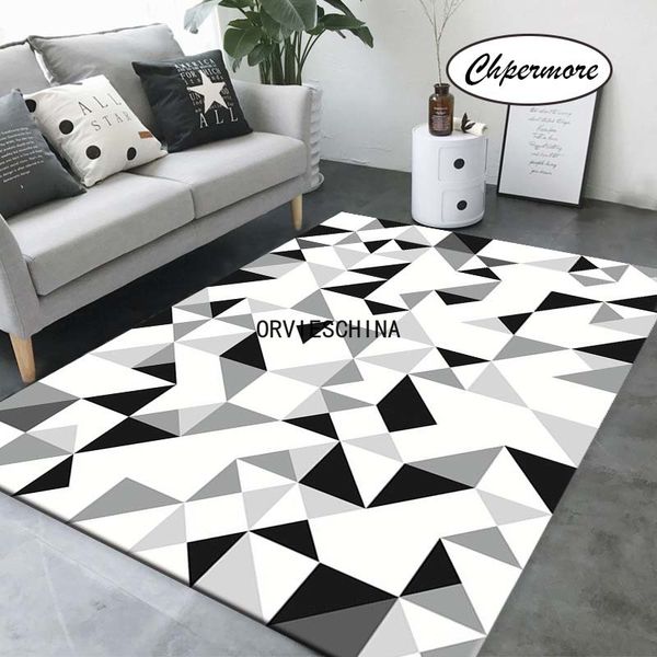 

chpermore black and white simple large carpets feather decoration tatami mats bedroom home lving room rug floor rugs