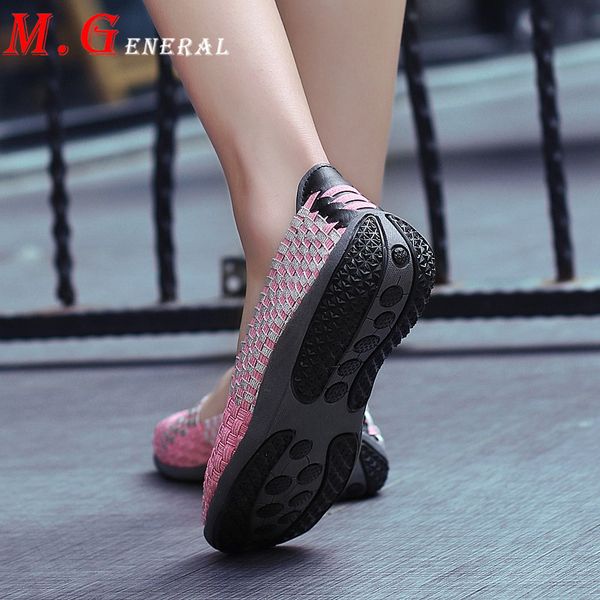

breathable women running shoes woven sporty woman sneakers handmade women's summer shoes/sports shoes lady round toe loafers v15