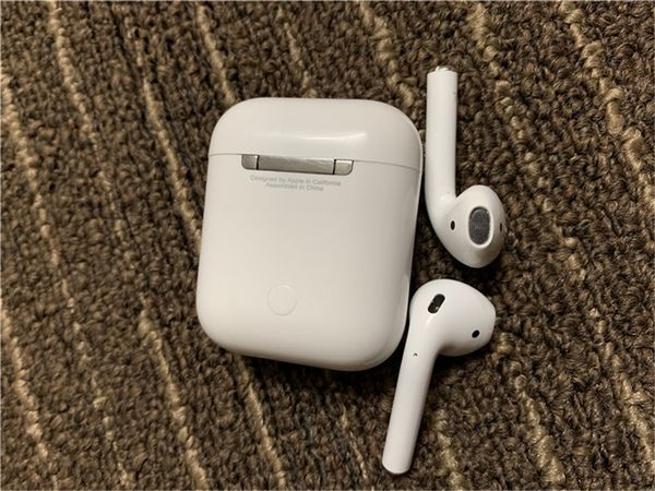 

1pc new 2019 bluetooth double ear earphone head et a upercopy airpod 1 1 work touch voice control a for io android