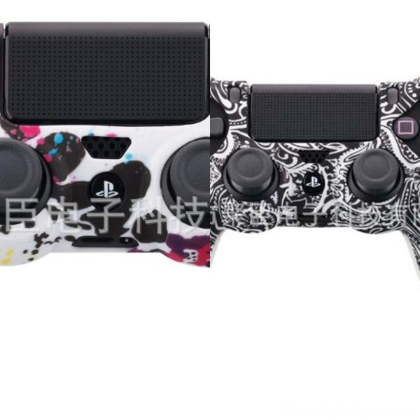 

mnayf bicolor two colors non-slip rubber durable silicone cover skin sleeve gamepad protective case for playstation 4 for ps4shipping