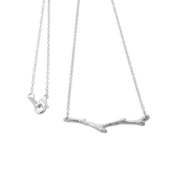 

linql завод форма покрытием золотое ожерелье длинные ветви кулон ожерелье для женщин подарки оптовая бесплатная доставка k2637, Silver