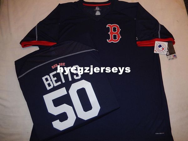 

дешевые бейсбол br #50 mookie betts прохладный базовый пуловер рубашка джерси мужские сшитые трикотажные изделия большой и высокий размер xs, Black;blue