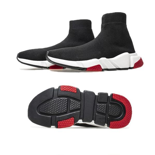 

designer sneakers casual shoe zoom slip-on speed trainer runner black red triple black fashion flat socks boots size 36-48 t05