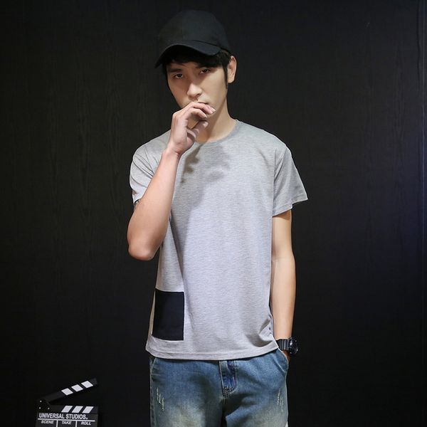 

rs02 2018 men cotton shirt short sleeve yd75, White;black