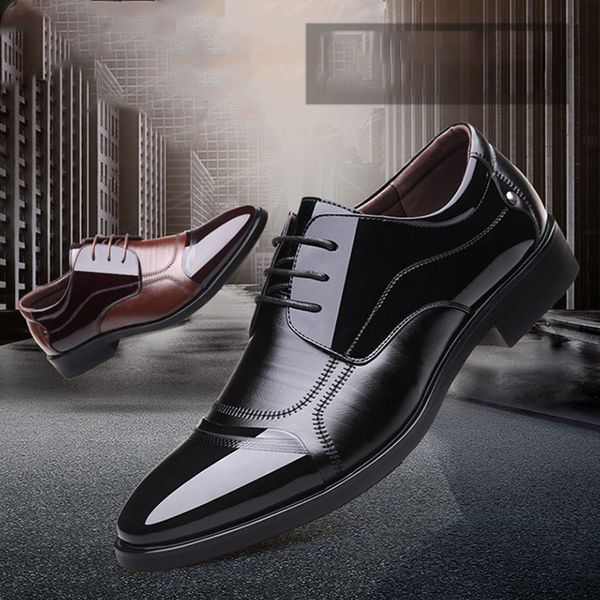 

new spring fashion oxford shoes for business men genuine leather soft casual breathable zipper flat shoes, Black