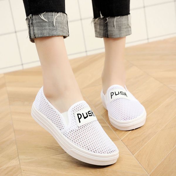 

summer new breathable mesh shoes old beijing cloth shoes women's, Black