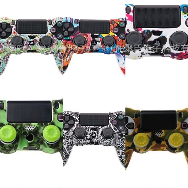 

5x8aw силиконовый чехол ps4 для sony playstation protection ps4 silicone pro slim controller soft ds4 4 cover skin