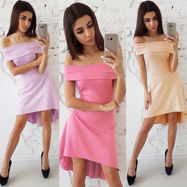 

harajuku dress 2018 new boho style mini dress women off shoulder beach summer dresses, Black;gray