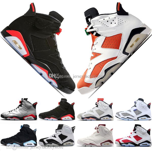 

in stock 2019 bred vi 6 6s mens basketball shoes infrared 23 3m reflective tinker slam dunk unc cny wheat men sport sneaker designer trainer