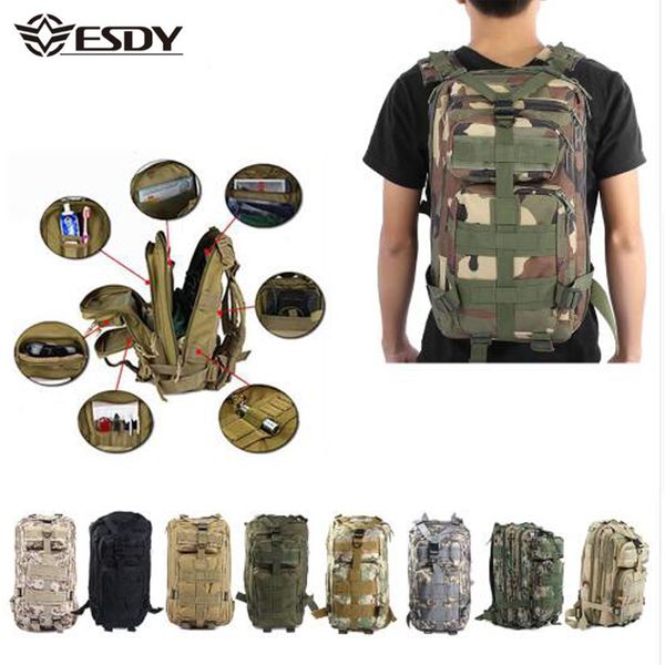

men tactical backpack 30l camouflage outdoor sport hiking camping hunting bags women travelling trekking rucksacks bag