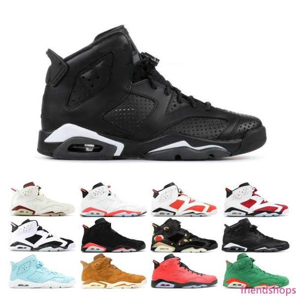 

2019 6 6s unc black cat infrared men basketball shoes white red oreo alternate hare olympic maroon carmine sport blue sneakers sports shoes