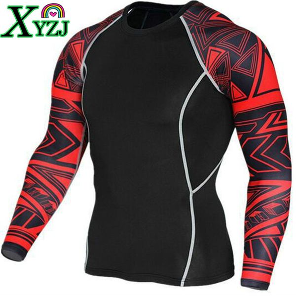 

спортивная одежда мужчины с длинным рукавом с круглым воротом футболка бег фитнес-упражнения мма тренажерный зал тренажерный зал бодибилдинг