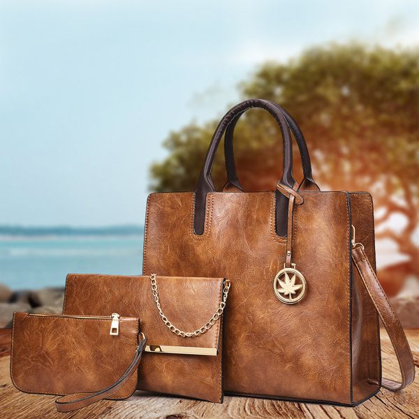 

2020 new handbags three-piece zi mu bao popular personality hand bag shoulder crossbody bags