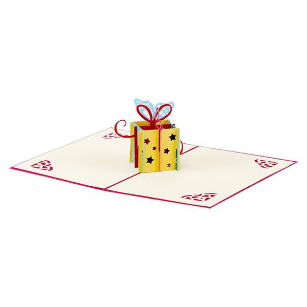 

3d cartoon greeting card handmade folding holiday wedding blessing card romantic valentines day gift cards zaproszenia na wesele
