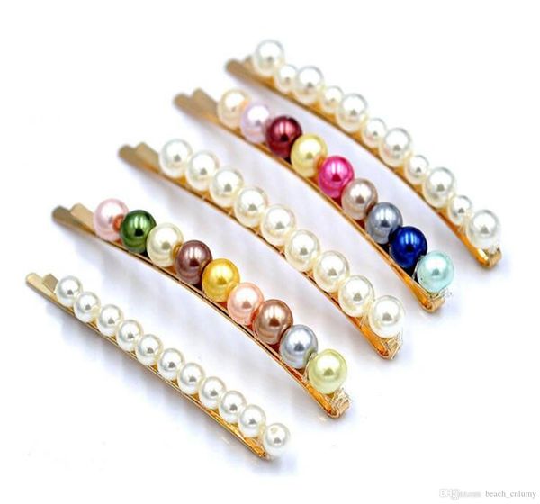 

женщины заколки заколки для волос жемчужные заколки для волос боковые челки клипы заколки головные уборы для девочек мода инструмент для вол, Golden;silver