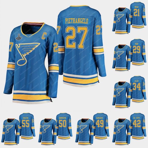 

womens st. louis blues jersey binnington ivan barbashev alex pietrangelo colton parayko vince dunn tyler bozak jake allen hockey jerseys, Black;red