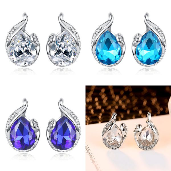 

the originality crystal nail earring ornaments hoop earrings fashion earrings bohemian earrings swarovski, Silver