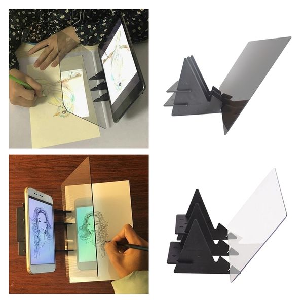 

set of 2 optical drawing board tracing copy pad plastic for kids teacher