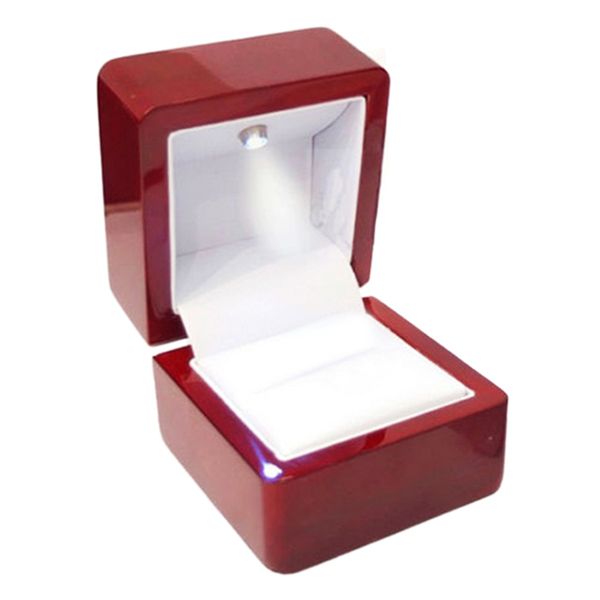 

rings display box storage soft velvet tray case holder stand display storage box show jewelry organiser led light ring red, Pink;blue