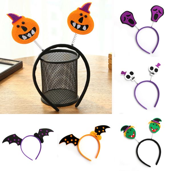 

halloween head band 6 styles pumpkin witch's skull hoop decoration and child gift halloween decorations head bands jy451