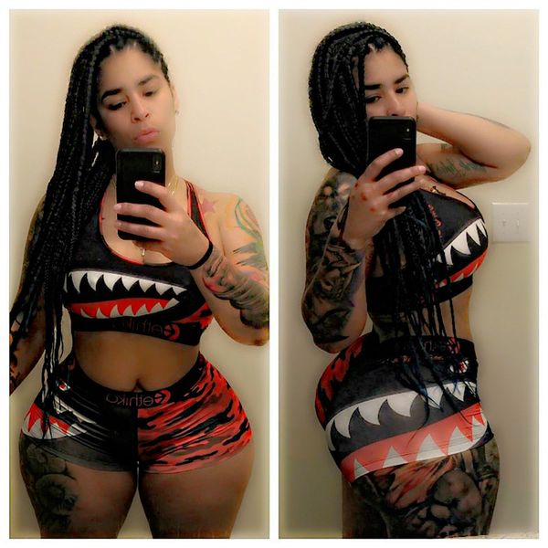 

ethika two piece women swimwear beachwear shaped swimsuit swim shorts swimming suit shark camouflage etws6 camo swim promotion, White;black