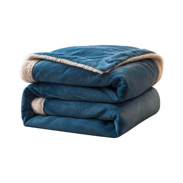 

weighted фланель руно одеяло зима adult soft толстые sherpa throw одеяло офис nap главная текстильные изделия oc16