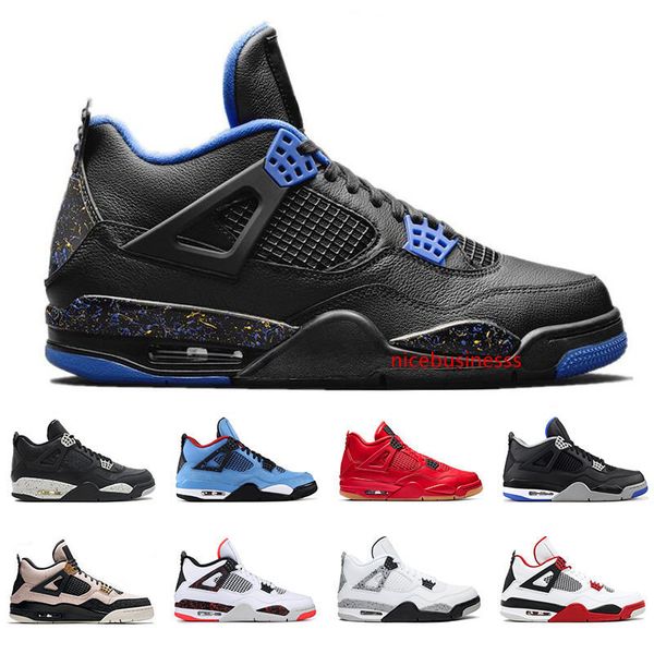 

4s men basketball shoes 4 cool grey bred silt red pure money wings pale citron mens athletic sports sneakers size 7-13