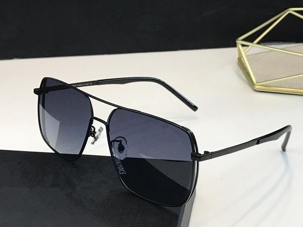 

7076 fashion new designer sunglasses square half frame glasses simple men business style eyewear lens laser uv400 protection, White;black
