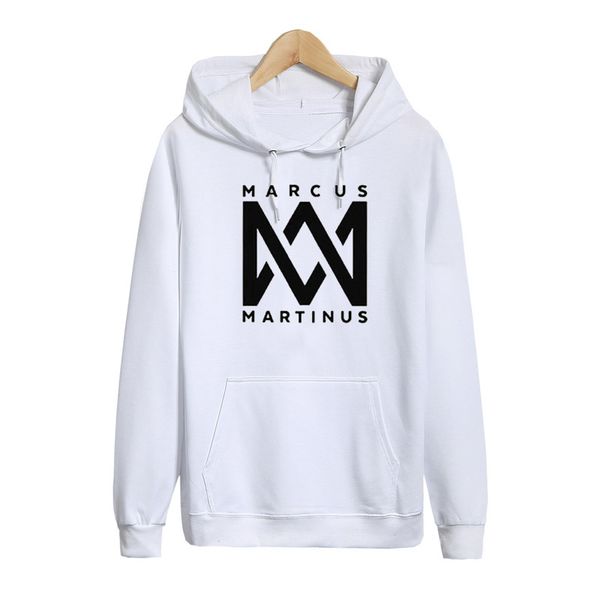 

marcus and martinus hoodies men women hip hop dj sweatshirt long sleve pullovers hoodie moletom feminino brand clothes, Black