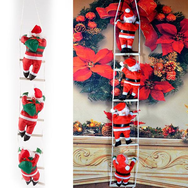 

non-woven pendant santa claus kawaii christmas decor gift ornament cute decoration ladder xmas climbing rope