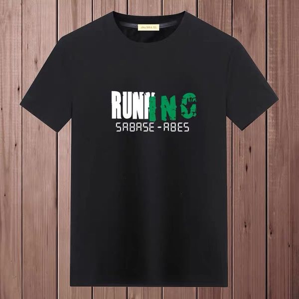 

european size men's summer men's slim cosplay t-shirt casual cotton t-shirt homme, White;black