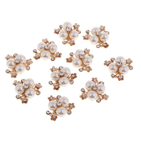 

10pcs rhinestone pearl crafts beads jewelry making embellishments