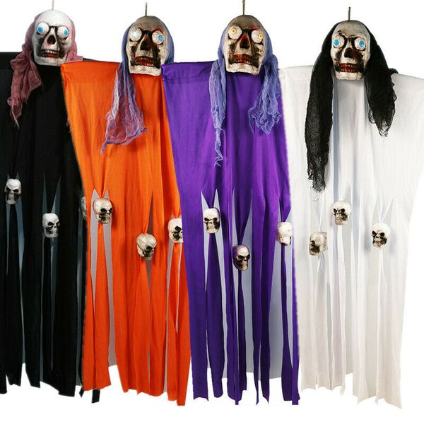 

halloween props hanging skeleton ghost scary haunted house bar party holiday diy decorations