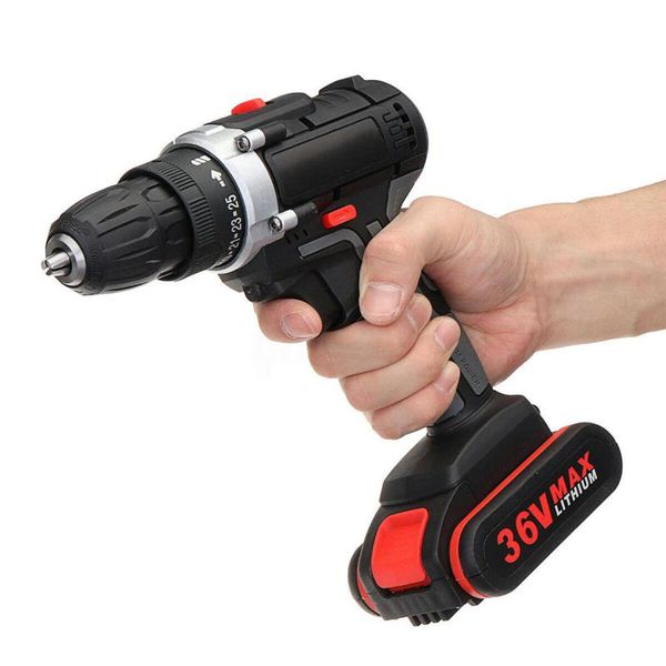 

dreamburgh 36v max home electric screwdriver cordless drill li-ion battery wireless rechargeable hand drills electric power tool
