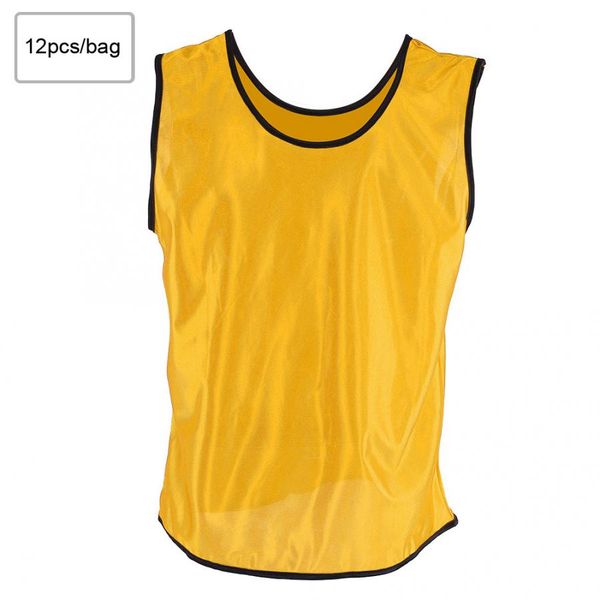

12pcs children kid quick drying basketball jersey team sports football vest soccer pinnies jerseys youth practice training bibs, White