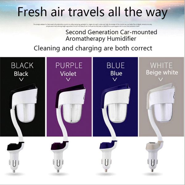 

50ml humidifier for car car charger oil aroma diffuser water soluble mini ultrasonic electric air humidifier for