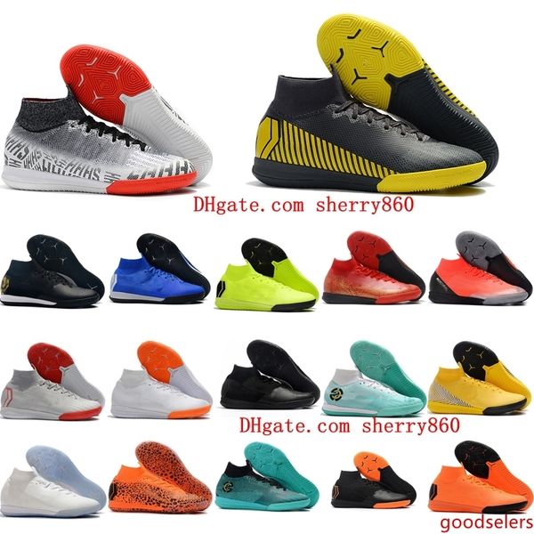 

2019 mens soccer cleats mercurial superfly vi 360 elite neymar in high ankle soccer shoes cr7 indoor football boots hot