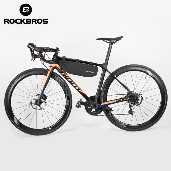 

rockbros waterproof bike bags front frame pannier mtb road cycling triangle pannier bicycle dirt-resistant bicycle accessories