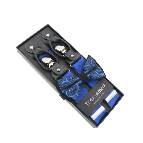 

мода женщина / мужчина мужской pant suspender урожай элегантные бабочки набор 3.5cm ширина кнопка клипа двойного использование solid лямок, Black;white