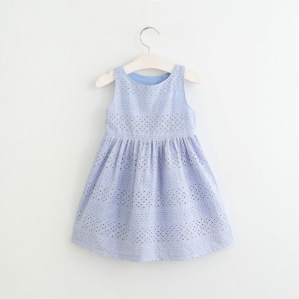 

biniduckling летние девушки малышей платья hollow вышитые рукавов синего платья для девочек детские, Red;yellow