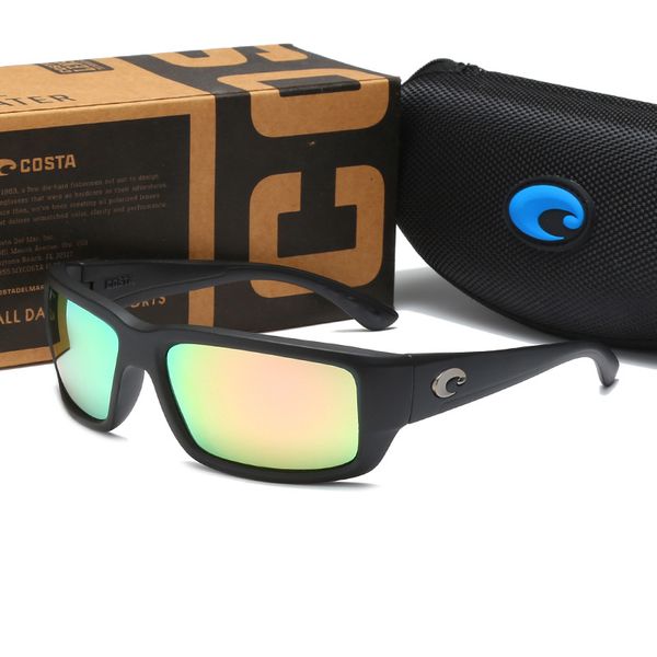 

polarized lens 9026 costa sunglasses mens 580p fishing glasses cycling sunglasses tr90 frame women luxury designer sunglasses box&case -v, White;black