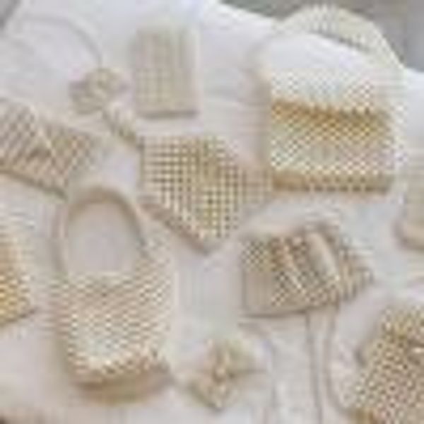 

women pearl weave multi class crossbody bags messenger bag handle purse pure color mobile phone kj